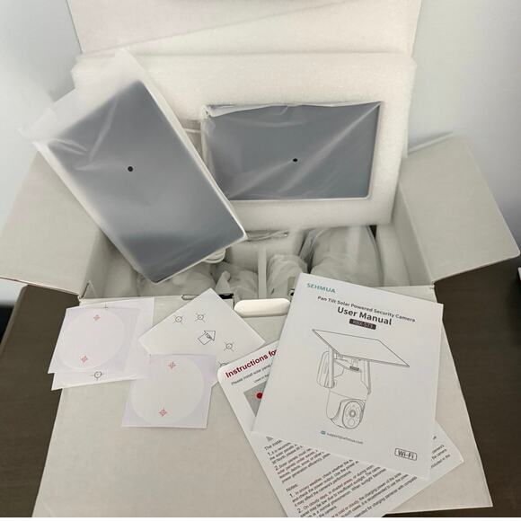 Sehmua Pan Tilt 2K Wireless, Solar, Audio, WIFI Security Cameras (2 Pack) - Picture 7 of 9